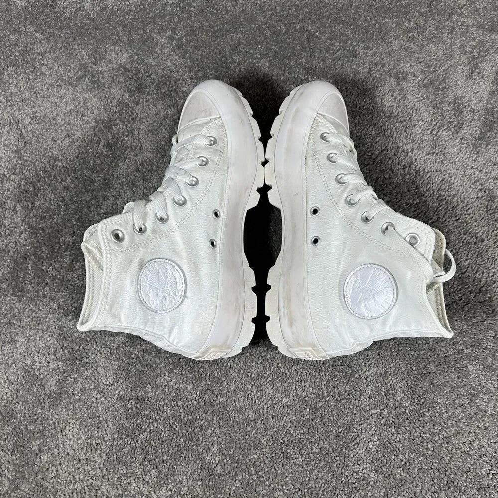 Converse Chuck Taylor All Star Hi 571211C Women’s 8 White Lugged Platform Shoes